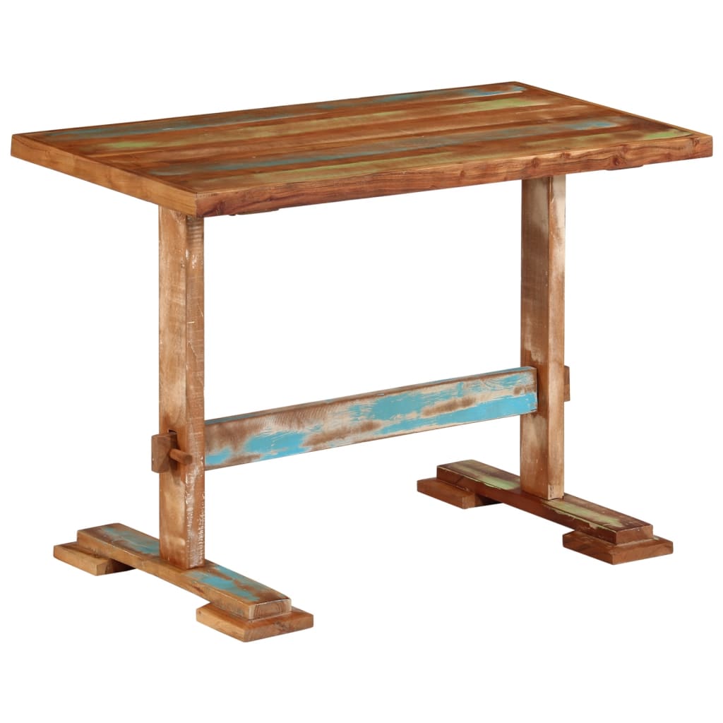Dining Table 43.3"x21.7"x30.7" Solid Wood Reclaimed